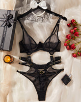 Hollow Mesh Sheer Push Up Bodysuits
